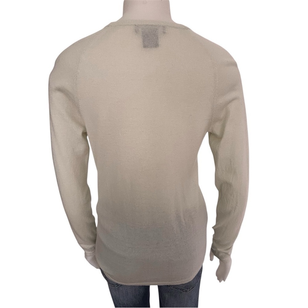 Lord & Taylor 100% Cashmere Cardigan Sweater Pale Green Large - Picture 3 of 6